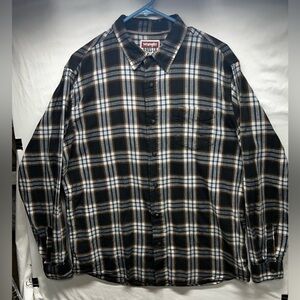 Wrangler Jeans Co. Mens Large Western Shirt  Long Sleeve Plaid